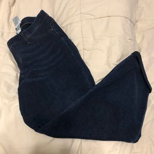Cropped jeggings dark wash
